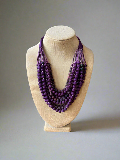 Sari Silk Necklace - 12 Strands